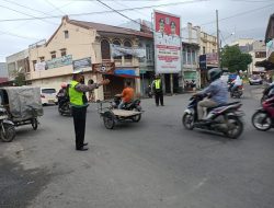 Sat Lantas Polres Binjai Laksanakan Giat Padat Lalin Sore Hari