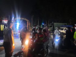 Operasi Yustisi Malam Polres Binjai dan Instansi Terkait Tekan Penularan Virus Covid-19 ( Omicron )
