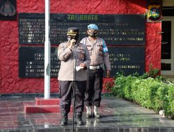 Kabag Sdm KOMPOL DARYANI, S.I.K Polres Binjai Pimpin Apel Pagi Ini