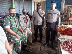 Posko Penanggulangan Covid -19, Sambang Pasar Pagi Kebun Lada Kota Binjai Imbau Prokes