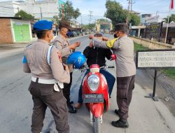 Gelar Operasi Yustisi Jalinsum Di Depan Mako Polsek Binjai