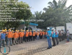 Aiptu JM Dolok Saribu Unit Satmapta Polsek Binjai Utara Dampingi Petugas PLN Dalam Operasi P2TL