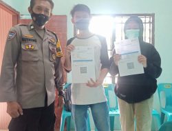 Bhabinkamtibmas Aiptu Suyatno Laksanakan Pam dan Monitoring Dukung Percepatan Vaksinasi Di Kelurahan Cengkeh Turi