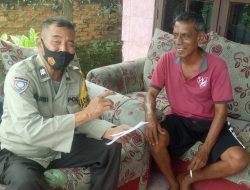 Bhabinkamtibmas Kelurahan Tanah Tinggi Giat Sambang Imbau Warga Patuhi Prokes