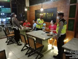 Polres Binjai dan Instansi Terkait Operasi Yustisi Malam Imbau Pengunjung Cafe