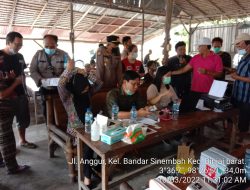 Kapolsek Binjai Timur Pam Dan Monitoring Pencapaian Vaksinasi Wilayah Hukum Polsek Binjai Barat
