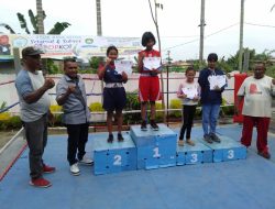 Polsek Binjai Utara Giat Pam Penutupan Pekan Olah Raga Tinju Pelajar Se-Kota Binjai Di Kolam Boxing Camp
