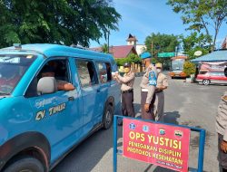 Polsek Binjai Timur beri masker gratis
