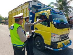 Personil Sat Lantas Polres Binjai Laksanakan Ops Keselamatan Toba 202