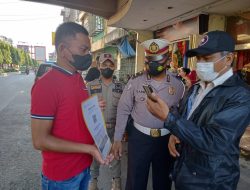Gelar Operasi Yustisi Terapkan Prokes Ke Warga Binjai Kota