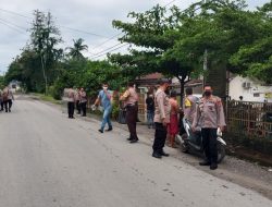 Operasi Yustisi Sore Hari, Petugas Polsek Selesai Berikan Masker Gratis