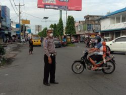Rutin Pos Padat Pagi Polsek Binjai Utara Jaga Kamseltibcar Lalu Lintas