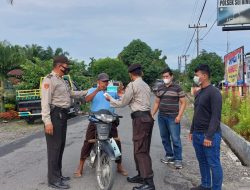 Operasi Yustisi Pagi Depan Mako Polsek Sei Bingai