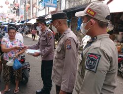 Operasi Yustisi Pagi Polsek Binjai Kota Tertibkan Warga Pakai masker