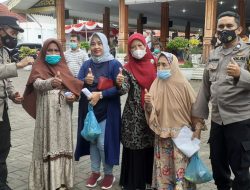 Polres Binjai dan Polsek Jajaran Binjai Kawal Dan Ajak Warga Ikut Vaksinasi