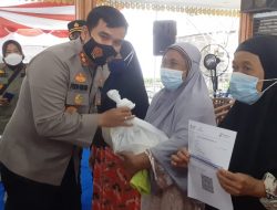Kapolsek Binjai Kota KOMPOL MOCH GUNTUR.P., SH, MH Pimpin Pengaman Pelaksanaan Vaksinasi Massal DI Pendopo Umar Baki