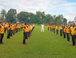 Agar Tubuh Tetap Sehat Personil Polres Binjai Melaksanakan Kesemaptaan Jasmani Berkala T.A.2021