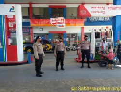 Tim Patroli Sat Samapta Polres Binjai Pantau kegiatan masyarakat dan obyek vital