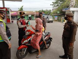 Kanit Samapta Iptu T. Lawolo Pimpin Giat Operasi Yustisi Pagi Untuk wilayah Polsek Binjai Selatan