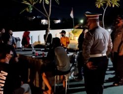 Ops Yustisi Malam Polsek Binjai Kota Lakukan Sambang Dan Imbau Warga Tertibkan Pakai Masker
