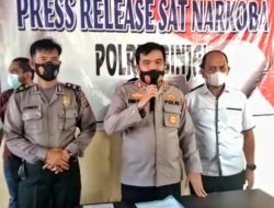 KAPOLRES BINJAI AKBP FERIO SANO GINTING, S.I.K., M.H PRESS RELEASE KASUS PENANGKAPAN TERSANGKA YANG DIDUGA MEMILIKI NARKOBA