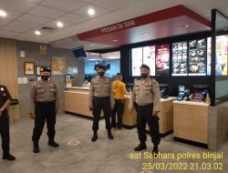 Sat Samapta Polres Binjai Gelar Patroli Blue Light, Cegah Kejahatan Malam Hari