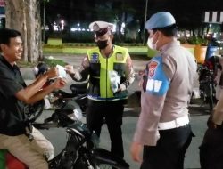 Tertibkan Warga Pakai Masker Polres Binjai Gelar Operasi Yustisi Malam