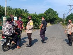 Ops Yustisi Pagi Hari Depan Mako Polsek Sei Bingai Polres Binjai