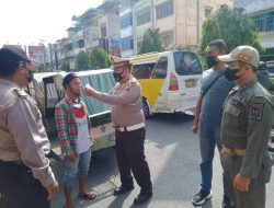 Pagi Ini Polsek Binjai Kota Laksanakan Operasi Yustisi Dan Bagikan Masker Gratis