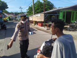 Polsek Selesai Lakukan Ops Yustisi Sore Hari, Tertibkan Protokol Kesehatan