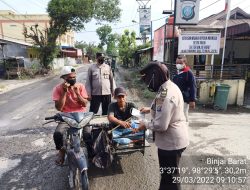 Kanit Binmas Iptu Fatmiatun Pimpin Giat Yustisi Pagi Imbau Ke Warga Patuh Prokes