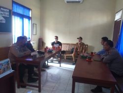 Kapolsek Binjai Gelar Rapat Pertemuan Dengan ketua P2K Jelang Pilkades serentak 2022 Di Mako Polsek Binjai