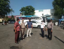 Patroli Rutin Polsek Binjai Timur Sasar Terminal Antasipasi 3C Dan Edukasi Protokol Kesehatan