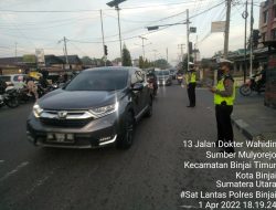Giat Padat Lalin Pagi Hari Sat Lantas Polres Binjai