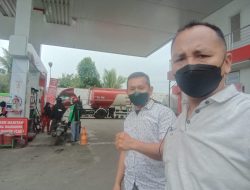 Unit Intelkam Monitoring Ketersediaan Stok BBM di SPBU yang di Wilkum Polsek Binjai Barat