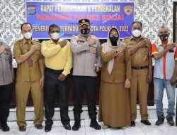 Kapolres Binjai AKBP FERIO SANO GINTING, S.I.K., M.H., Pimpin Rapat Pembentukan dan Pembekalan Kepada PABANRIM Dalam Rangka Penerimaan Terpadu Anggota Polri T.A.2022