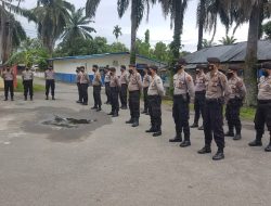 KBO Sat Samapta Polres Binjai Pimpin Pelaksanaan Apel Pagi Tekan Kan “Mobilisasi Warga Yang Belum Menerima Vaksin”