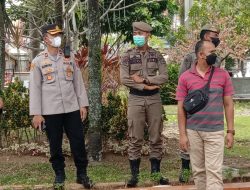 Kapolsek Binjai Kota Pimpin Aksi Unjuk Rasa Damai Dari Dpd Alamp Aksi (Dewan Pengurus Daerah Aliansi Mahasiswa Dan Pemuda Anti Korupsi) Binjai – Langkat