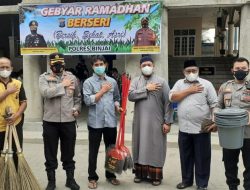 Polres Binjai Laksanakan Giat ” Ramadhan Berseri (Bersih, Sehat & Asri)” Dan Safari Vaksin