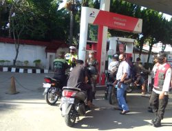 Kanit Intel Akp Fys Sembiring Pimpin Giat Operasi Yustisi Sosialisasikan 5M dan Bagi Masker Gratis