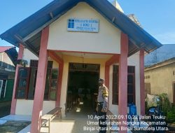 Polsek Binjai Utara Monitoring Pelaksanaan Kebaktian Di Gereja Dengan Mengedepankan Protokol Kesehatan