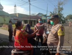 Ops Yustisi Pagi Bagikan Masker Kewarga Yang Tak Patuh Prokes