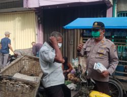 Cegah Penyebaran Covid-19, Personil Polsek Binjai Kota Terus Gelar Operasi Yustisi Sasar Pasar Tavip
