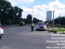 Sat Lantas Polres Binjai Dalam Rangka Giat Rutin Yang Ditingkatkan/KRYD