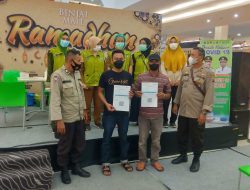 Kapolsek Binjai Timur Polres Binjai Beri Imbauan Ajak Warga Vaksin Di Bsm Supermall