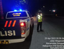 Sat Lantas Polres Binjai Blue Light Patrol, Antisipasi 3C Dan Balap Liar