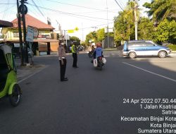 Minggu Pagi Giat Pos Padat Sat Lantas Polres Binjai