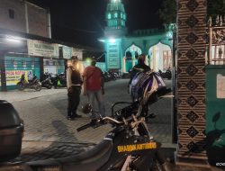 Polsek Binjai Utara Monitoring Pelaksanaan Sholat Terawih Beri Rasa Aman