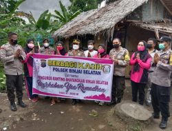Bakti Sosial Pemberian Tali Asih Bhayangkari Ranting Polsek Binjai Selatan Dalam Rangka Hari Raya Idul Fitri 1443 H / 2022