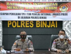 Kabagren Polres Binjai Pimpin Rapat Zona Integritas || Persiapan Penilaian TPI ( Tim Penilaian Internal ) Mabes Polri